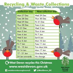 RECYCLING and WASTE COLLECTIONS at Christmas - Dates and Tips